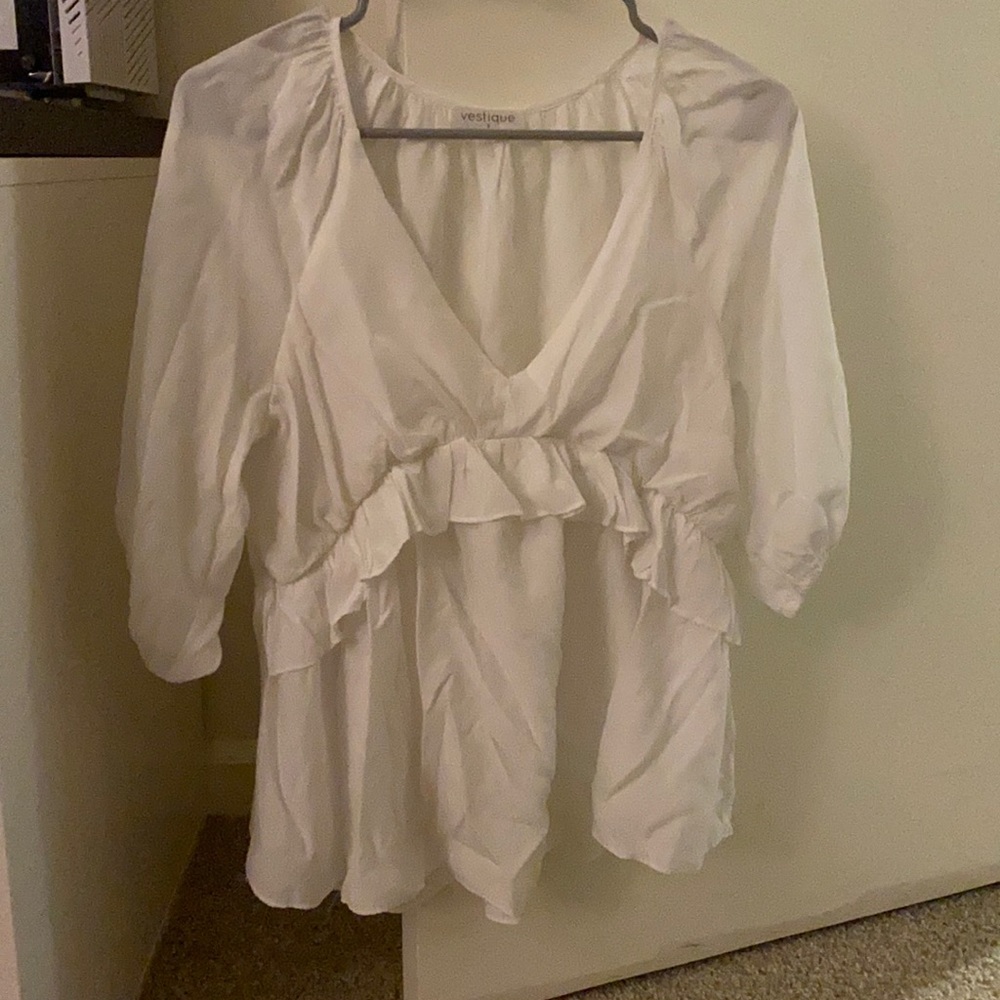 White Vestique Blouse
